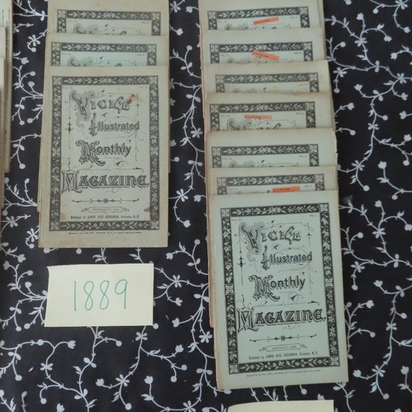 Vick's Illustrated Monthly Magazine  Lot x 33 1800s - Picture 2 of 12